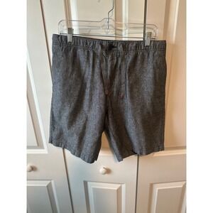 Trio Raphael Mens Shorts Gray Casual Elastic Waist Flat Front Size‎ M